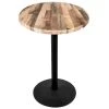 Holland Bar Stool OD214-2242BWOD30RRustic 30" Round Rustic Wood Laminate Outdoor / Indoor Bar Height Table With Round Base