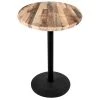 Holland Bar Stool OD214-2230BWOD36RRustic 36" Round Rustic Wood Laminate Outdoor / Indoor Standard Height Table With Round Base
