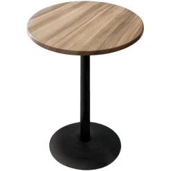 Holland Bar Stool OD214-2236BWOD30RNat 30" Round Natural Outdoor / Indoor Counter Height Table With Round Base