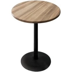 Holland Bar Stool OD214-2242BWOD30RNat 30" Round Natural Outdoor / Indoor Bar Height Table With Round Base
