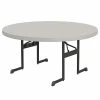 Lifetime 80125 60" Round Putty Professional-Grade Plastic Folding Table