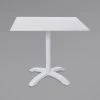 BFM Seating Beachcomber-Bali 24" X 32" White Powder Coated Aluminum Dining Height Outdoor / Indoor Table