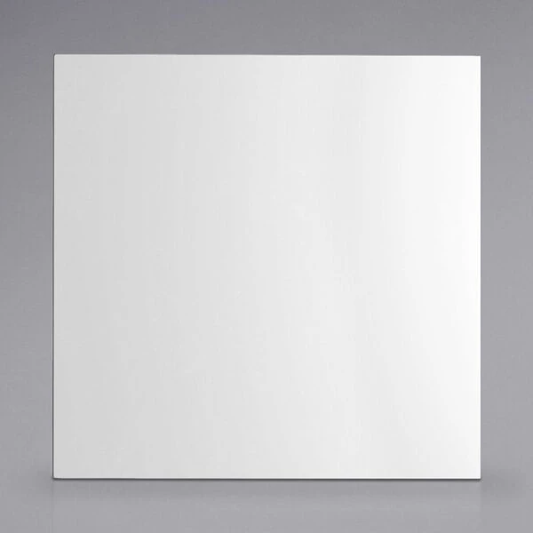 LT&S Alloy Series Lancaster Table & Seating Alloy Series 24" X 24" Square White Dining Height Outdoor Table With 2 Industrial Cafe Chairs 5 LT&S Alloy Series Lancaster Table & Seating Alloy Series 24" X 24" Square White Dining Height Outdoor Table With 2 Industrial Cafe Chairs - Image 5