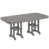POLYWOOD Nautical 37" X 72" Slate Grey Dining Height Table