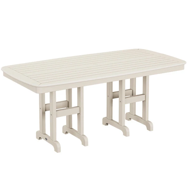 POLYWOOD Nautical 37" X 72" Sand Dining Height Table 1 POLYWOOD Nautical 37" X 72" Sand Dining Height Table
