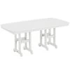 POLYWOOD Nautical 37" X 72" White Dining Height Table