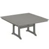 POLYWOOD Nautical Trestle 59" Slate Grey Dining Height Table