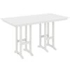POLYWOOD Farmhouse 37" X 72" White Bar Height Table