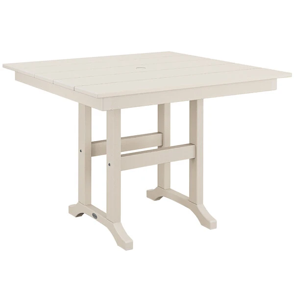 POLYWOOD Farmhouse 37" Sand Dining Height Table 1 POLYWOOD Farmhouse 37" Sand Dining Height Table