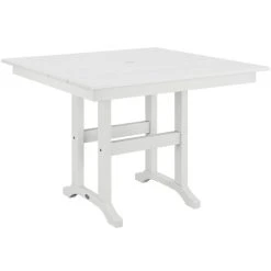 POLYWOOD Farmhouse 37" White Dining Height Table