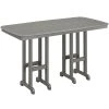 POLYWOOD Nautical 37" X 72" Slate Grey Bar Height Table