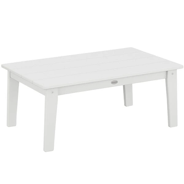 POLYWOOD Lakeside 36" X 22 5/16" White Coffee Table 1 POLYWOOD Lakeside 36" X 22 5/16" White Coffee Table