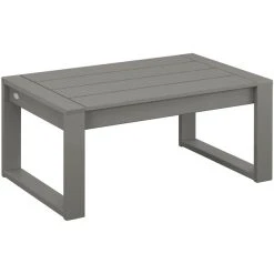 POLYWOOD Edge 34 7/8" X 22 3/8" Slate Gray Coffee Table