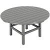 POLYWOOD 38" Slate Grey Round Conversation Table