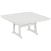POLYWOOD Nautical Trestle 59" White Dining Height Table