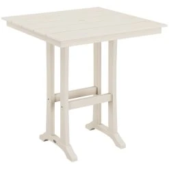 POLYWOOD Farmhouse Trestle 37" Sand Bar Height Table