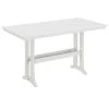 POLYWOOD Farmhouse Trestle 37" X 72" White Bar Height Table