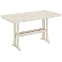 POLYWOOD Nautical Trestle 38" X 73" Sand Bar Height Table