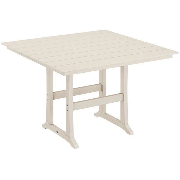POLYWOOD Farmhouse Trestle 59" Sand Bar Height Table 1 POLYWOOD Farmhouse Trestle 59" Sand Bar Height Table