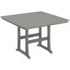POLYWOOD Nautical Trestle 59" Slate Grey Bar Height Table
