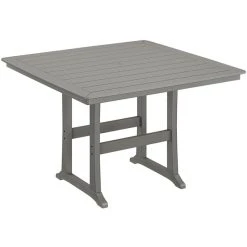 POLYWOOD Nautical Trestle 59" Slate Grey Bar Height Table