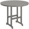 POLYWOOD 48" Slate Grey Round Bar Height Table