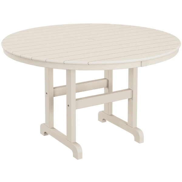 POLYWOOD 48" Sand Round Dining Height Table 1 POLYWOOD 48" Sand Round Dining Height Table
