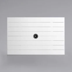 Lancaster Table & Seating 32" X 48" White Powder-Coated Aluminum Dining Height Outdoor Table With Umbrella Hole And 4 Arm Chairs -Polywood store 2200008