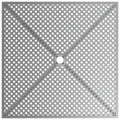 Lancaster Table & Seating Harbor Gray 30" Square Outdoor Standard Height Table With Modern Legs -Polywood store 2208387