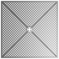 Lancaster Table & Seating Harbor Gray 30" Square Outdoor Standard Height Table With Ornate Legs -Polywood store 2208393