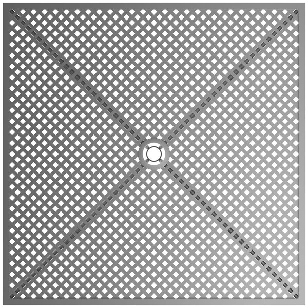 Lancaster Table & Seating Harbor Gray 36" Square Outdoor Standard Height Table With Ornate Legs 3 Lancaster Table & Seating Harbor Gray 36" Square Outdoor Standard Height Table With Ornate Legs - Image 3