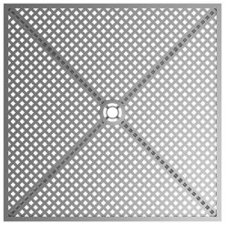 Lancaster Table & Seating Harbor Gray 30" Square Outdoor Standard Height Table With Ornate Legs And 2 Arm Chairs -Polywood store 2208401