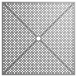 Lancaster Table & Seating Harbor Gray 36" Square Outdoor Standard Height Table With Modern Legs -Polywood store 2208707