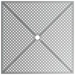 Lancaster Table & Seating Harbor Gray 30" Square Outdoor Standard Height Table With Modern Legs And 2 Arm Chairs -Polywood store 2208714