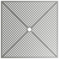 Lancaster Table & Seating Harbor Gray 30" Square Outdoor Standard Height Table With Modern Legs And 2 Side Chairs -Polywood store 2208716