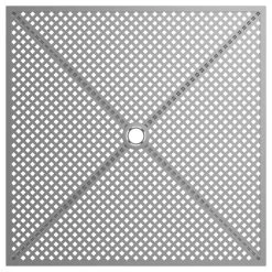 Lancaster Table & Seating Harbor Gray 36" Square Outdoor Standard Height Table With Modern Legs And 4 Arm Chairs -Polywood store 2208720