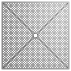 Lancaster Table & Seating Harbor Gray 36" Square Outdoor Standard Height Table With Modern Legs And 4 Side Chairs -Polywood store 2208722