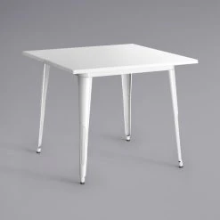 LT&S Alloy Series Lancaster Table & Seating Alloy Series 32" X 32" White Dining Height Outdoor Table With 4 Arm Chairs -Polywood store 2253742