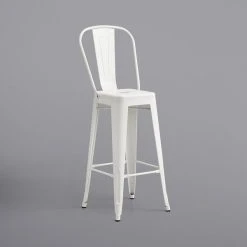 LT&S Alloy Series Lancaster Table & Seating Alloy Series 30" Round White Outdoor Bar Height Table With 4 Metal Cafe Bar Stools 8 LT&S Alloy Series Lancaster Table & Seating Alloy Series 30" Round White Outdoor Bar Height Table With 4 Metal Cafe Bar Stools -Polywood store 2253830