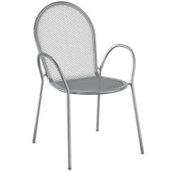 Lancaster Table & Seating Harbor Gray 30" Round Outdoor Standard Height Table With Modern Legs And 2 Arm Chairs 6 Lancaster Table & Seating Harbor Gray 30" Round Outdoor Standard Height Table With Modern Legs And 2 Arm Chairs -Polywood store 2281015