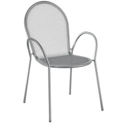 Lancaster Table & Seating Harbor Gray 30" Square Outdoor Standard Height Table With Ornate Legs And 2 Arm Chairs -Polywood store 2282147