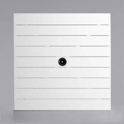 Lancaster Table & Seating 36" X 36" White Powder-Coated Aluminum Dining Height Outdoor Table With Umbrella Hole And 4 Side Chairs -Polywood store 2289334