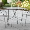 Lancaster Table & Seating Harbor Gray 30" Square Outdoor Standard Height Table With Ornate Legs