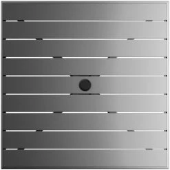 Lancaster Table & Seating 36" X 36" Matte Gray Powder-Coated Aluminum Dining Height Outdoor Table With Umbrella Hole And 4 Arm Chairs 9 Lancaster Table & Seating 36" X 36" Matte Gray Powder-Coated Aluminum Dining Height Outdoor Table With Umbrella Hole And 4 Arm Chairs -Polywood store 2310209