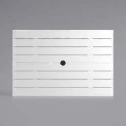 Lancaster Table & Seating 32" X 48" White Powder-Coated Aluminum Dining Height Outdoor Table With Umbrella Hole -Polywood store 2367789