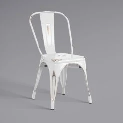 LT&S Alloy Series Lancaster Table & Seating Alloy Series 32" X 32" Distressed White Dining Height Outdoor Table With 4 Industrial Cafe Chairs 9 LT&S Alloy Series Lancaster Table & Seating Alloy Series 32" X 32" Distressed White Dining Height Outdoor Table With 4 Industrial Cafe Chairs -Polywood store 2453278